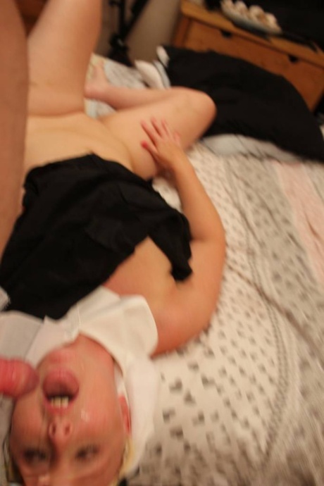 British woman Tracey Lain has pussy to mouth sex in nun clothing