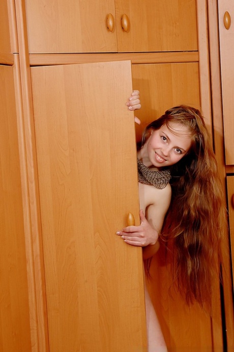 Natural-titted teen Sarah showing every inch of her beautiful body