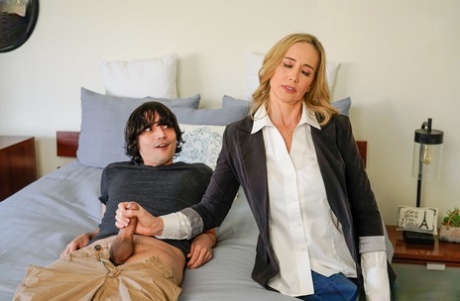 Sexy principal Lilly James gets her asshole demolished by a badass boy