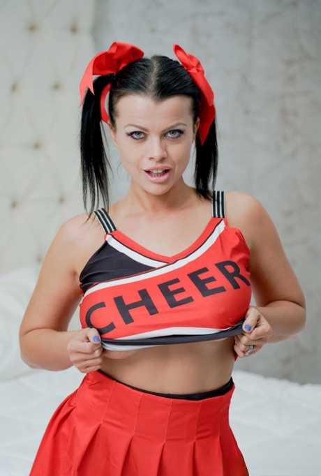 Cheerleader with big tits Nadia White taking a hardcore pounding