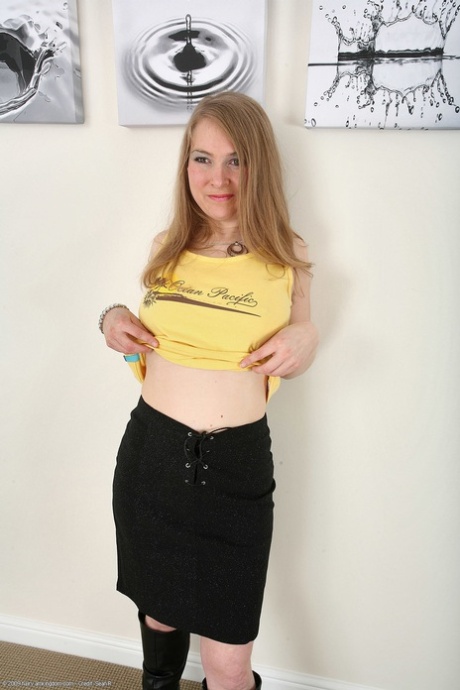Sweet amateur teen Celine spreading and rubbing her super hairy pussy