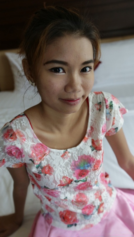 Cute Asian amateur Oay shows her small ass and gets a POV pussy fuck