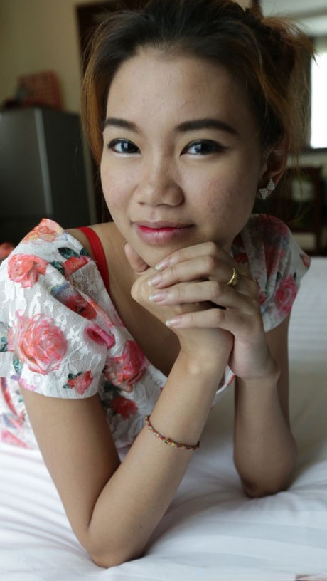 Cute Asian amateur Oay shows her small ass and gets a POV pussy fuck